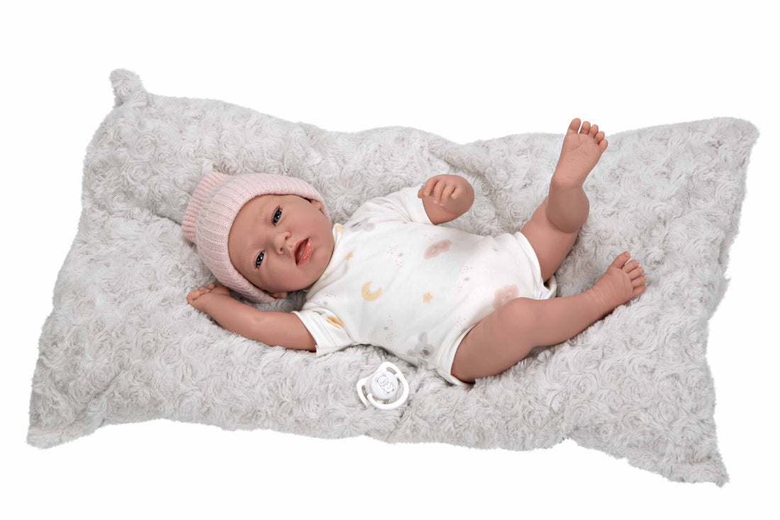 Muñeca Elegance 40 cm Dafne con Cojín - Muñeco con Peso - Arias 60823