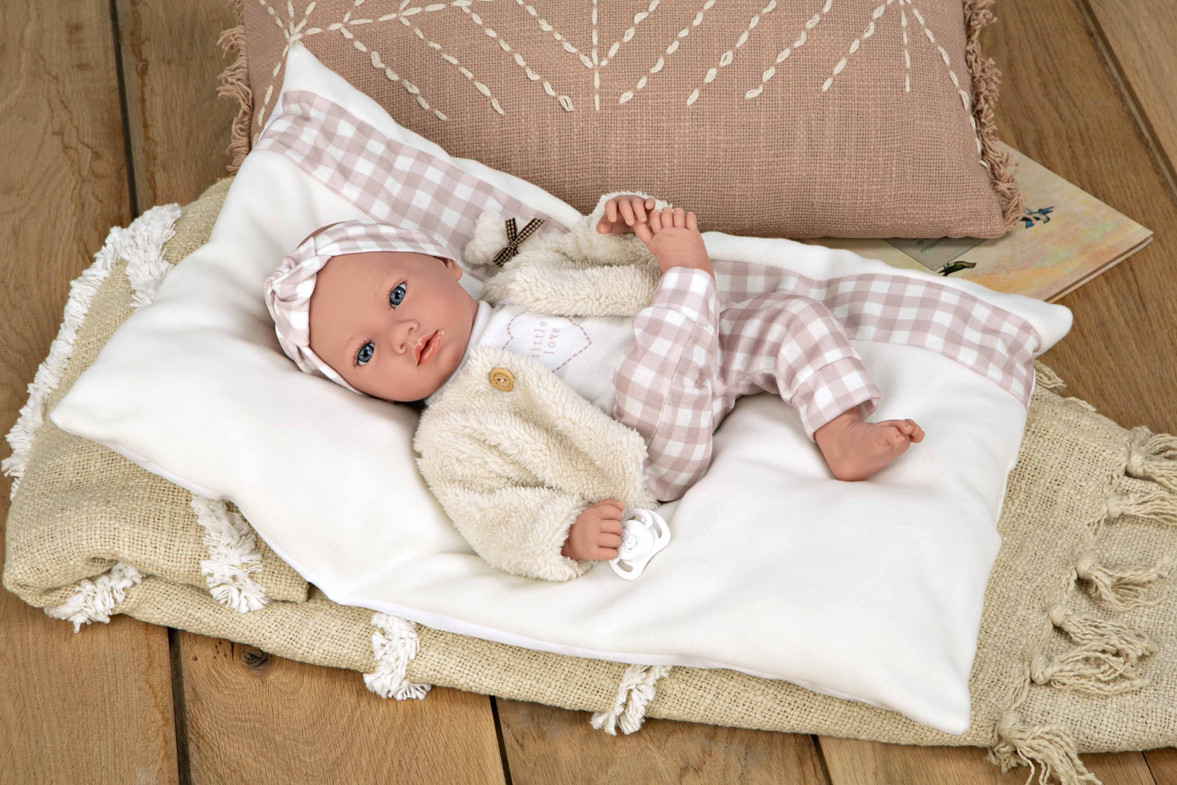 Muñeca Elegance 40 cm Aria Rosa con Cojín - Muñeco de Peso - Arias 60824