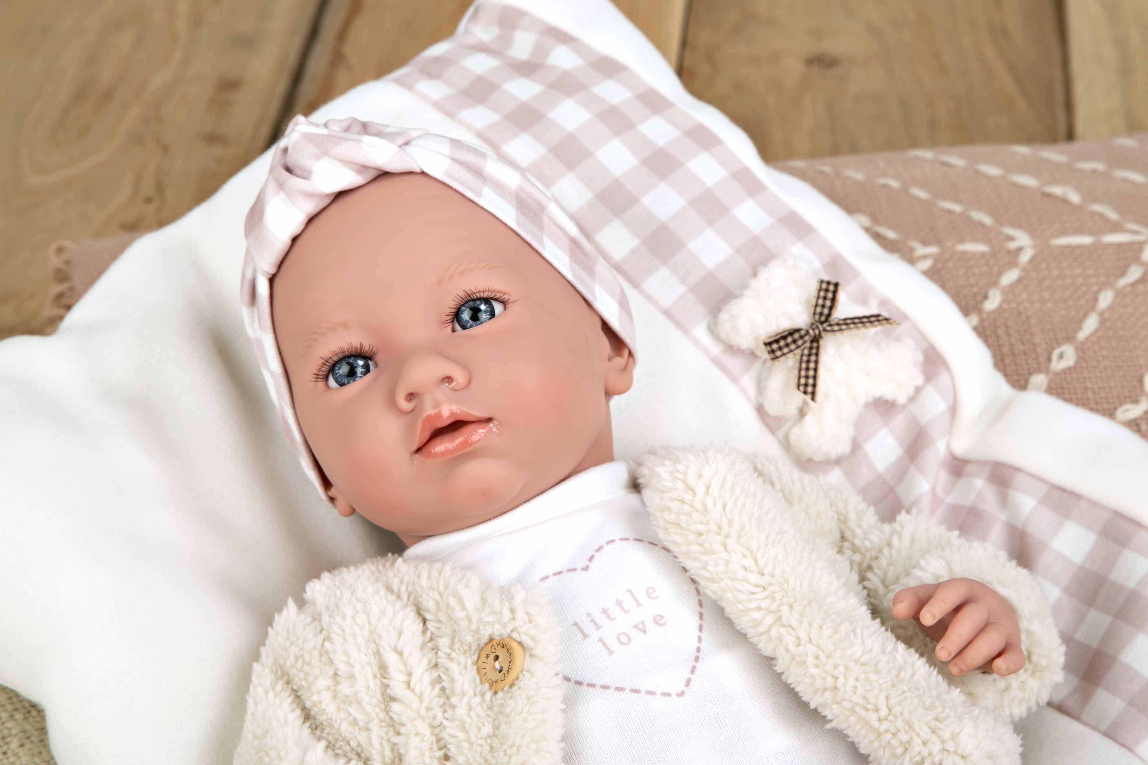 Muñeca Elegance 40 cm Aria Rosa con Cojín - Muñeco de Peso - Arias 60824