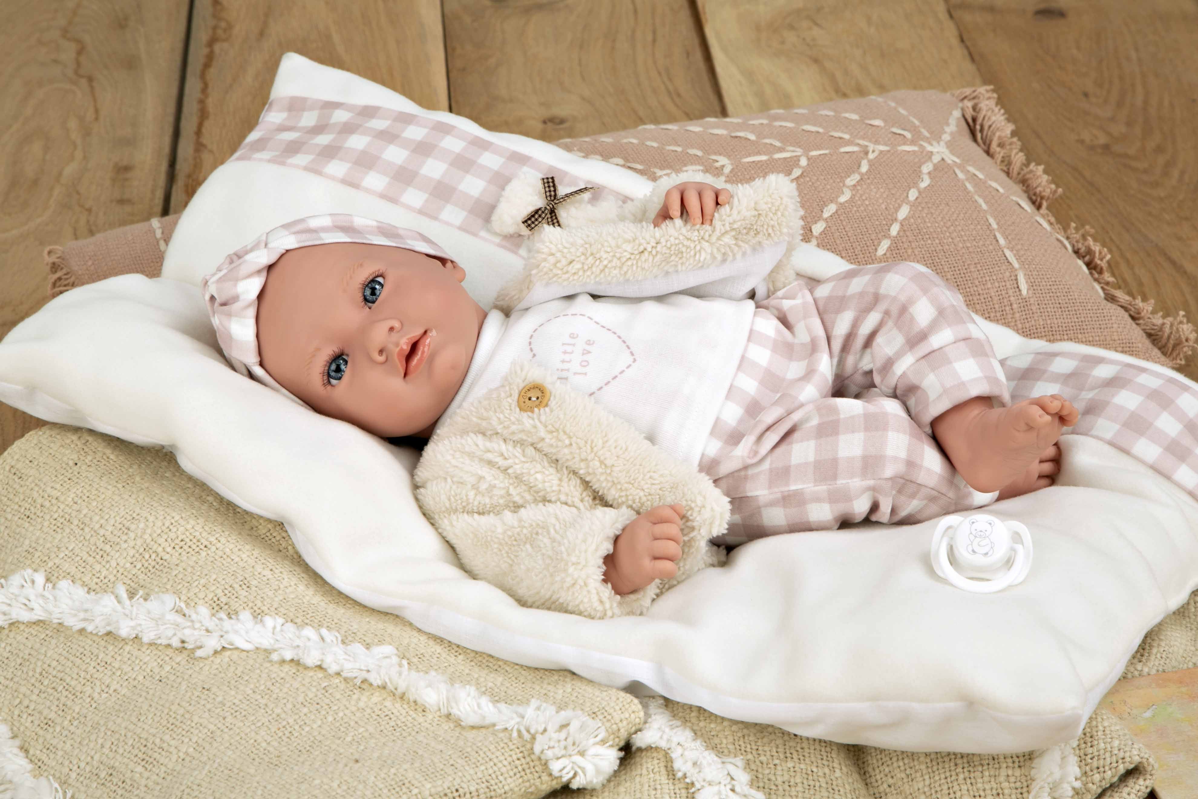 Muñeca Elegance 40 cm Aria Rosa con Cojín - Muñeco de Peso - Arias 60824