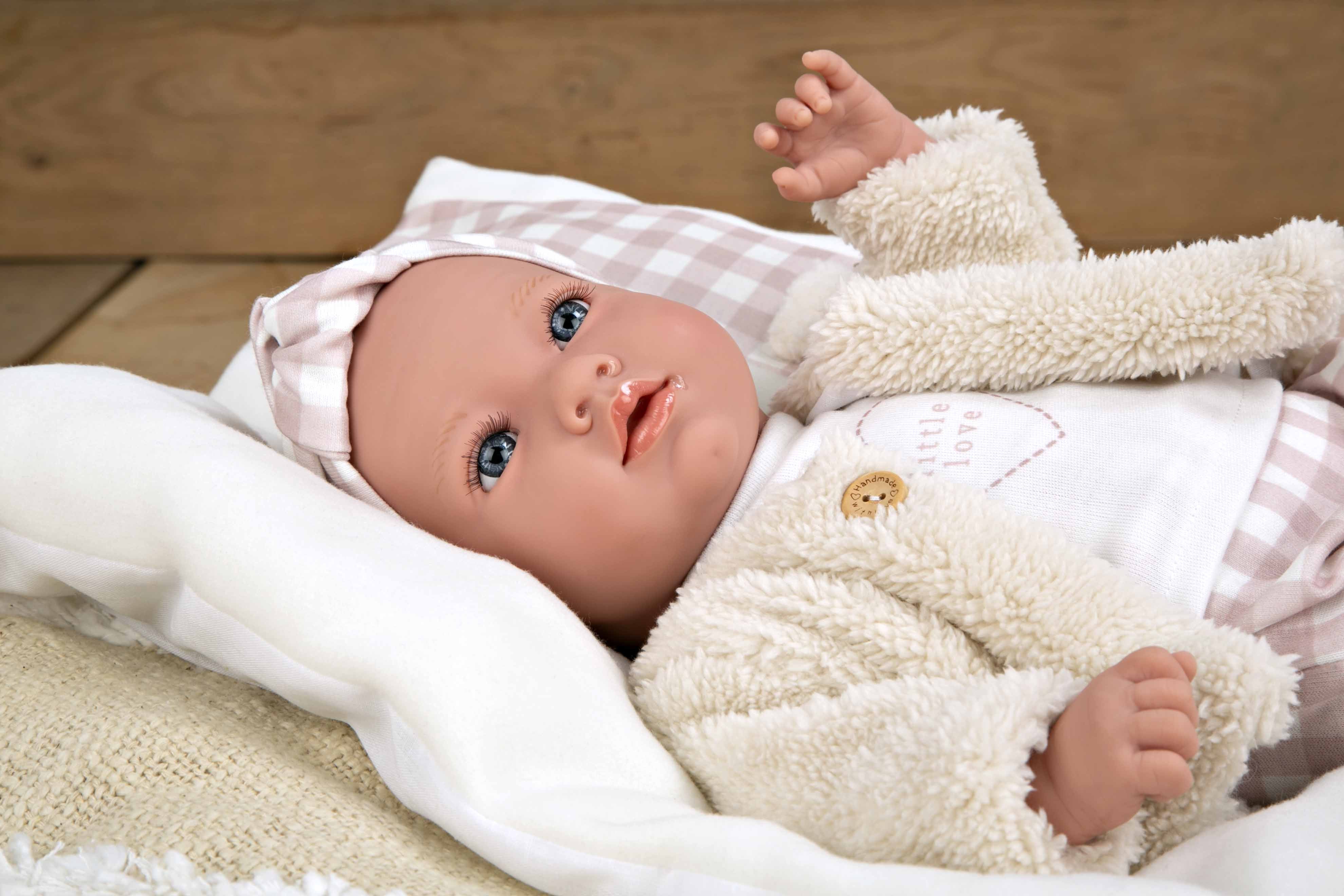 Muñeca Elegance 40 cm Aria Rosa con Cojín - Muñeco de Peso - Arias 60824