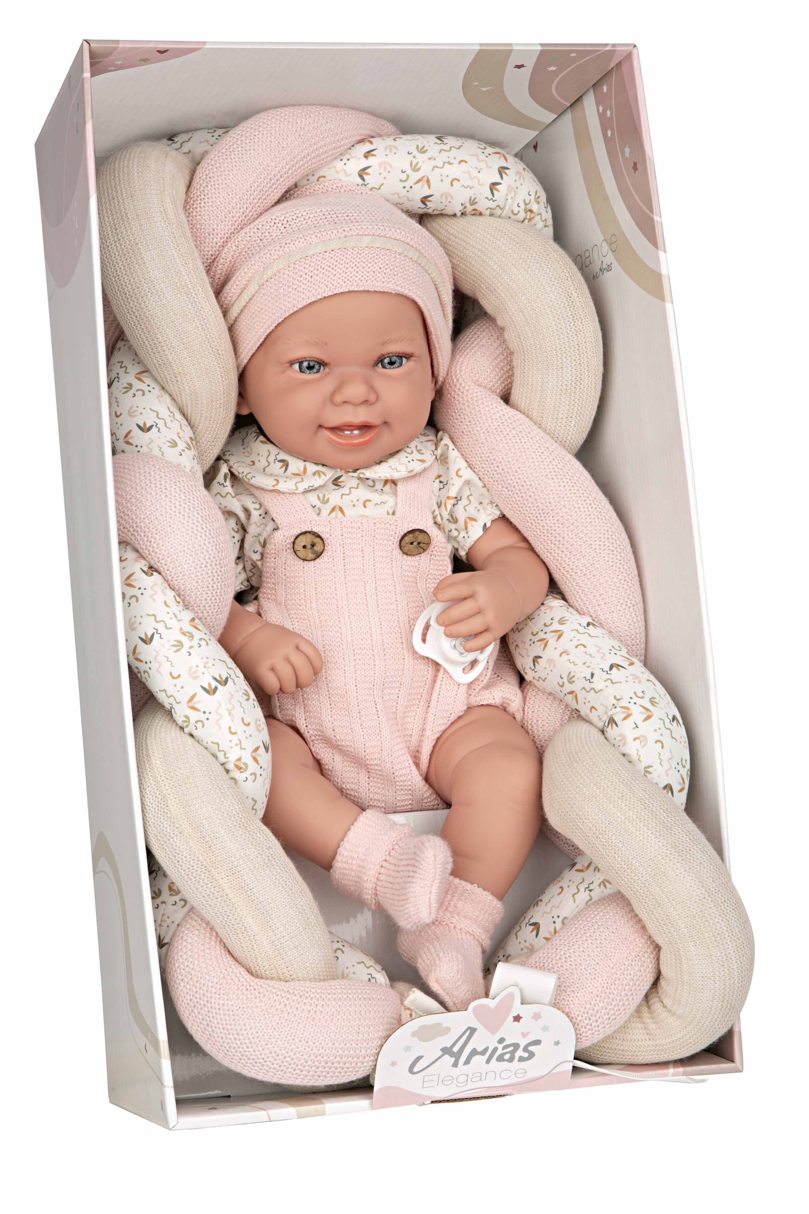 Muñeco Elegance 42 cm Zoe Rosa con Cojin - Arias 65373