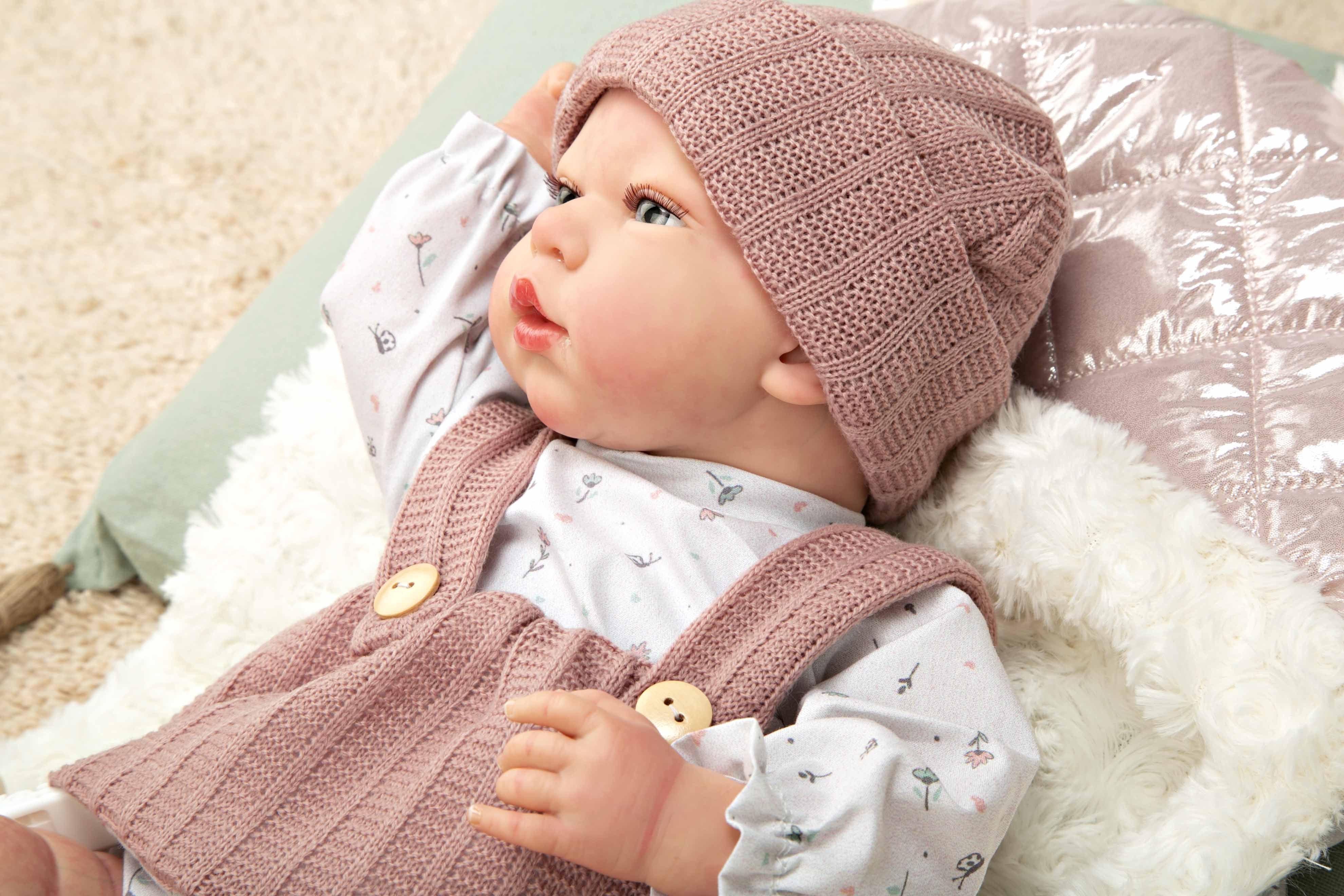 Muñeca Reborn 40 cm Sandra Rosa con Manta - Arias 98160