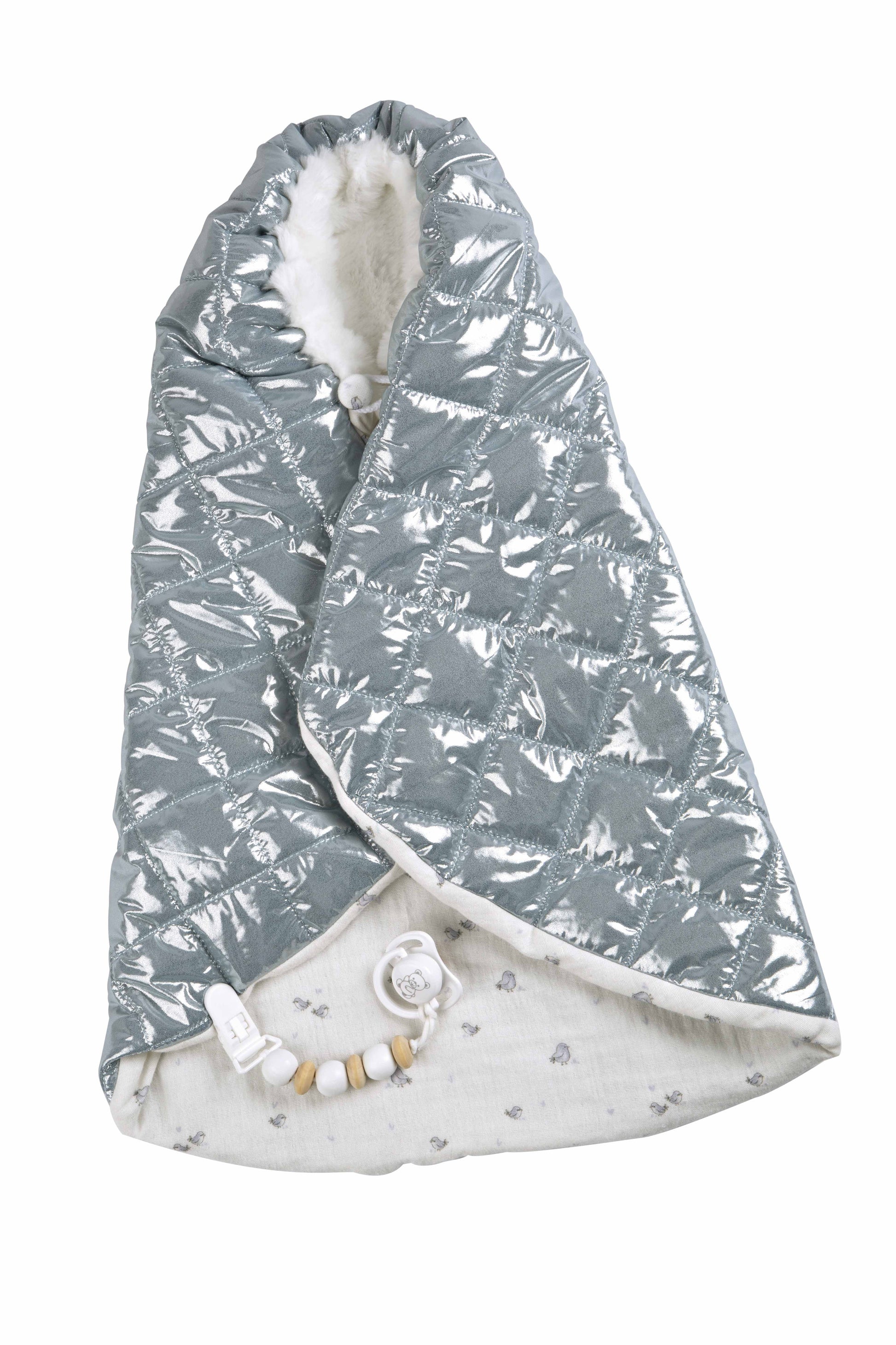Muñeca Reborn 38 cm Borja Gris con Manta - Arias 98172