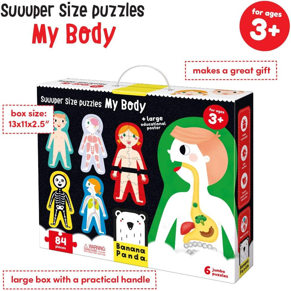 6 Puzzles Gigantes El Cuerpo Humano  - Banana Panda