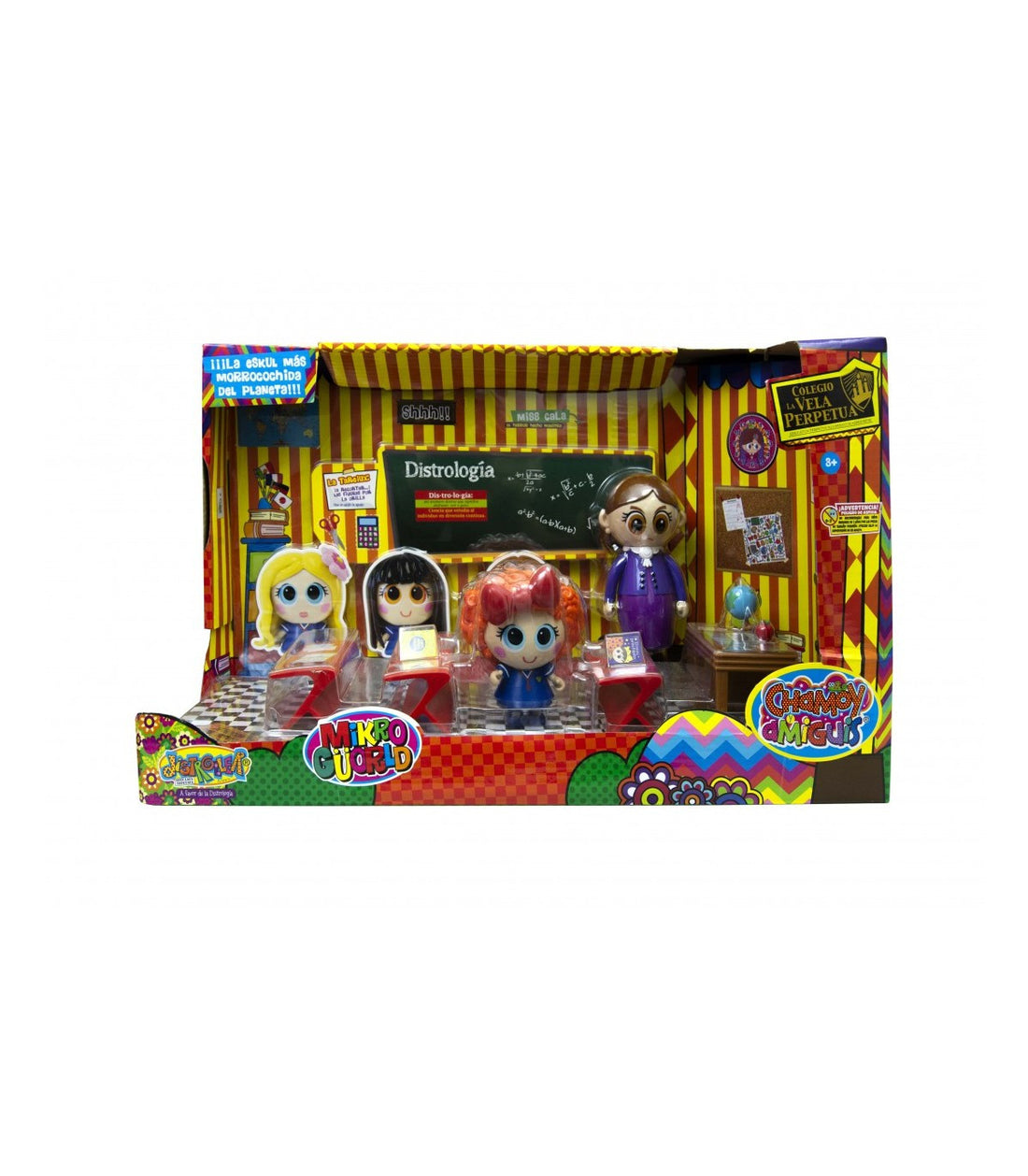 Playset Escuela Mikro Guorld de  Chamoy y amiguis