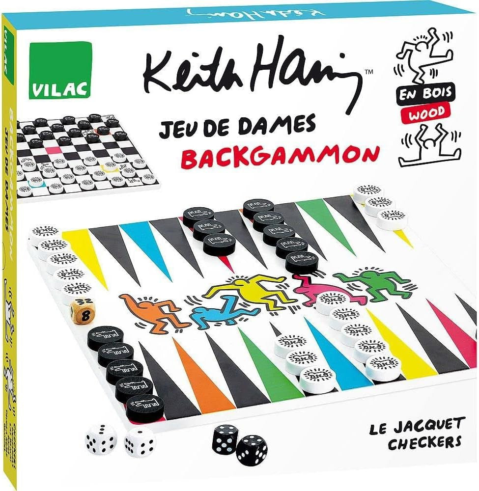 Juego de Mesa - Juego de Damas - Backgammon - Vilac 9228