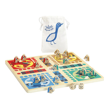 Juego de Mesa Infantil - Juego de la Oca y Parchis de los Caballitos - Vilac 7607