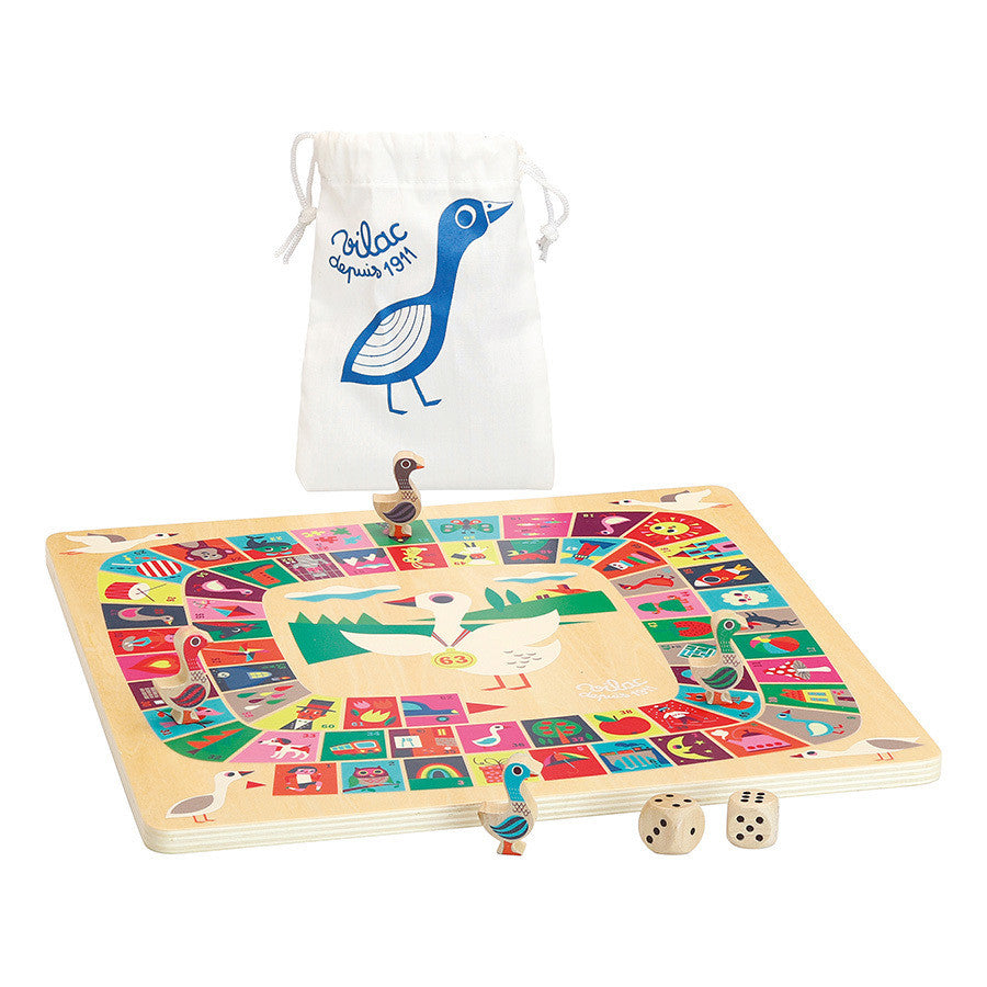 Juego de Mesa Infantil - Juego de la Oca y Parchis de los Caballitos - Vilac 7607