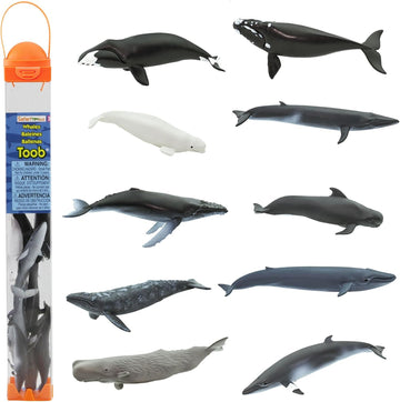 Tubo Figuras de Ballenas - Safari Toobs Ballenas Miniaturas - Safari LTD