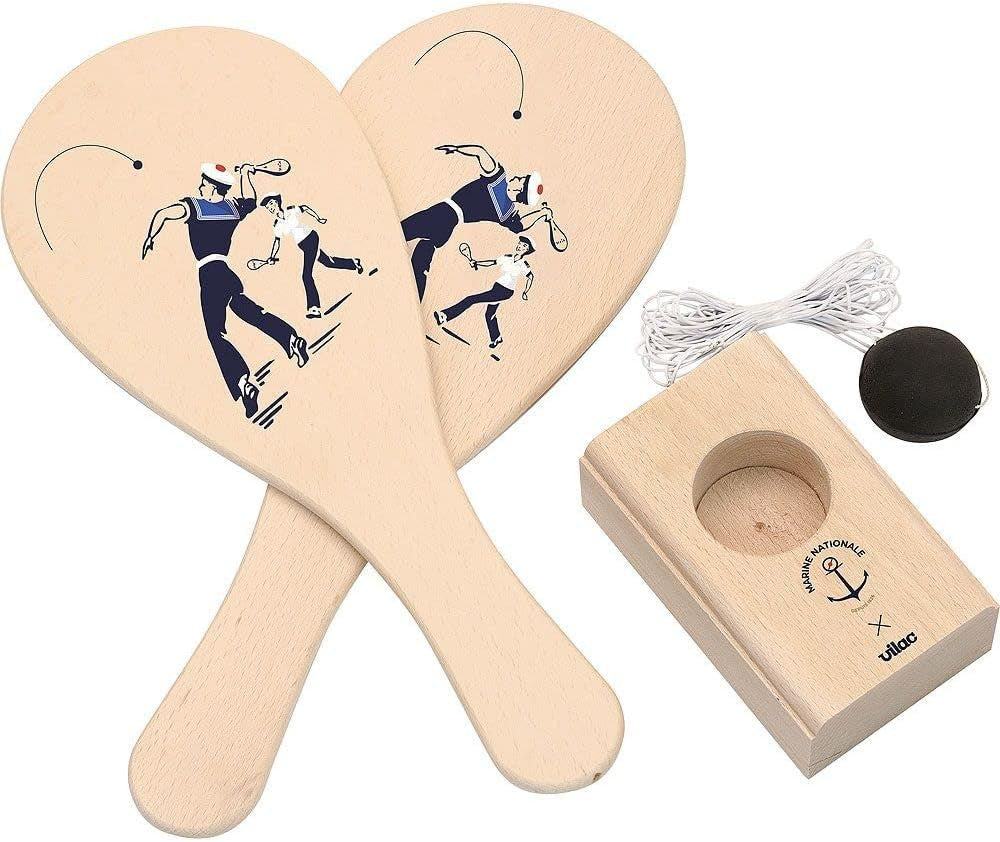 Set de Raquetas y Pelota Jokari Marinero de Madera - Vilac 9312