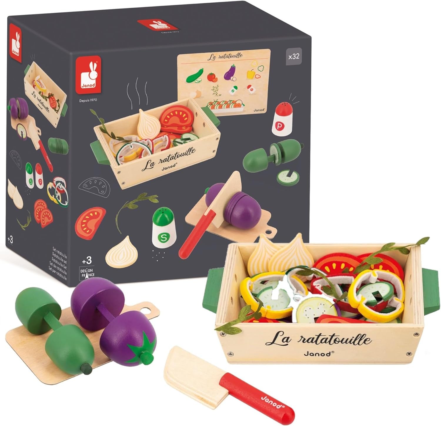 Accesorios de Cocina - Set Ratatouille - Janod J06626