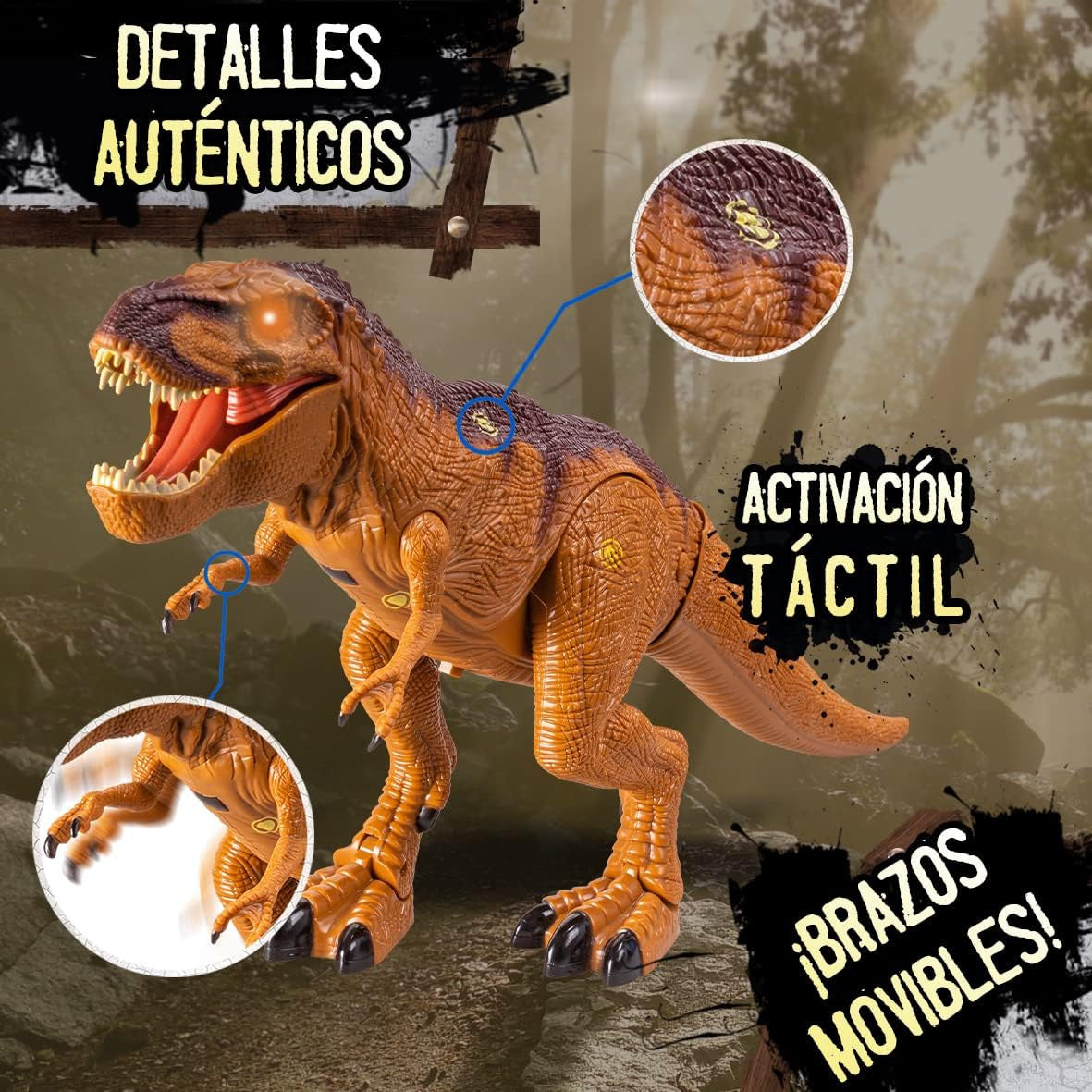 Tiranosaurio Rex T Rex Táctil RC - Wild Predators