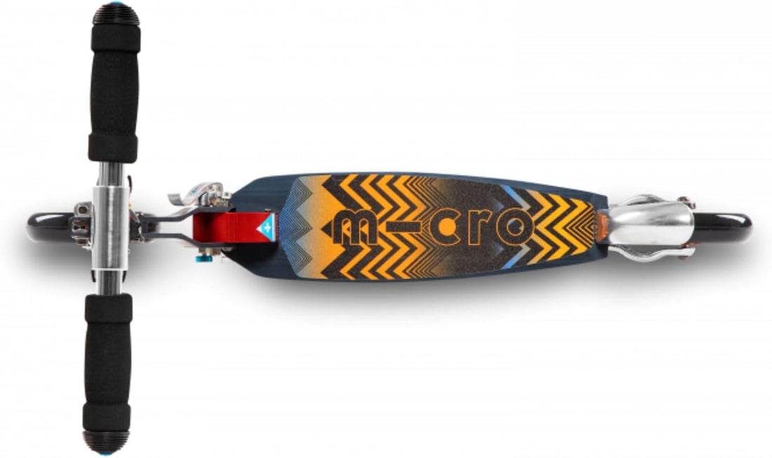 Patinete micro speed negro azteca - scooter plegable 2 ruedas - micro sa0121