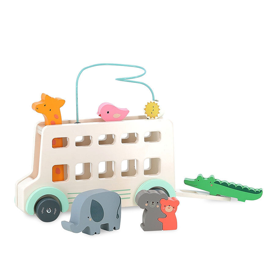Juego de Motricidad - Bus Animo Sarah Betz - Autobús de madera - Vilac 7106