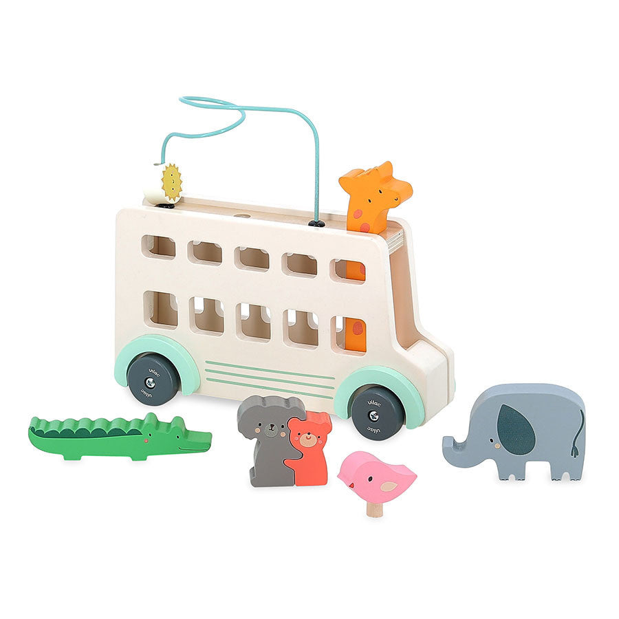 Juego de Motricidad - Bus Animo Sarah Betz - Autobús de madera - Vilac 7106