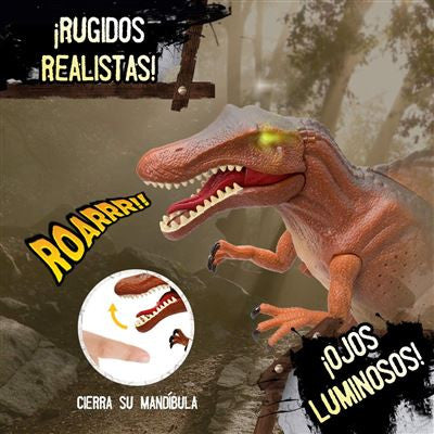 Dinosaurio con movimientos y sonidos reales - spinnosaurus - worldbrands