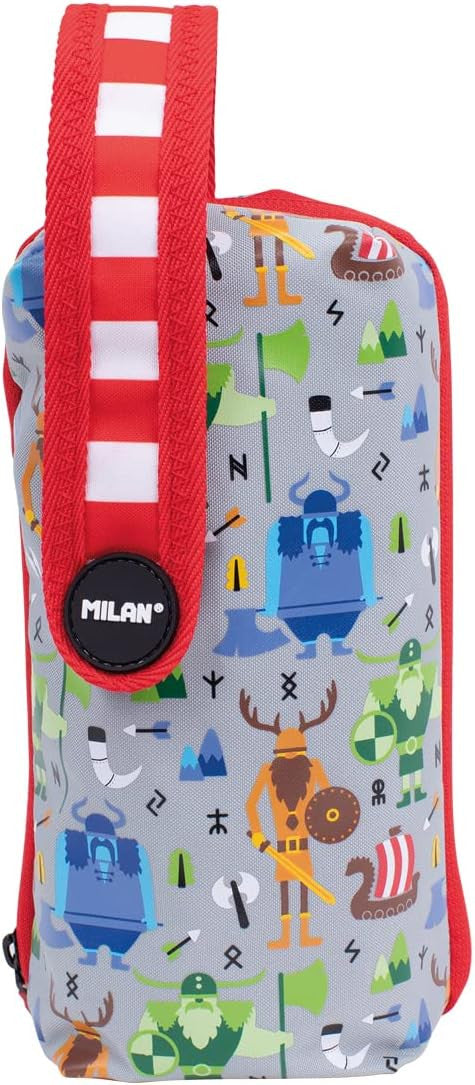 Estuche con 4 Portatodos con material escolar serie Vikingos - Milán