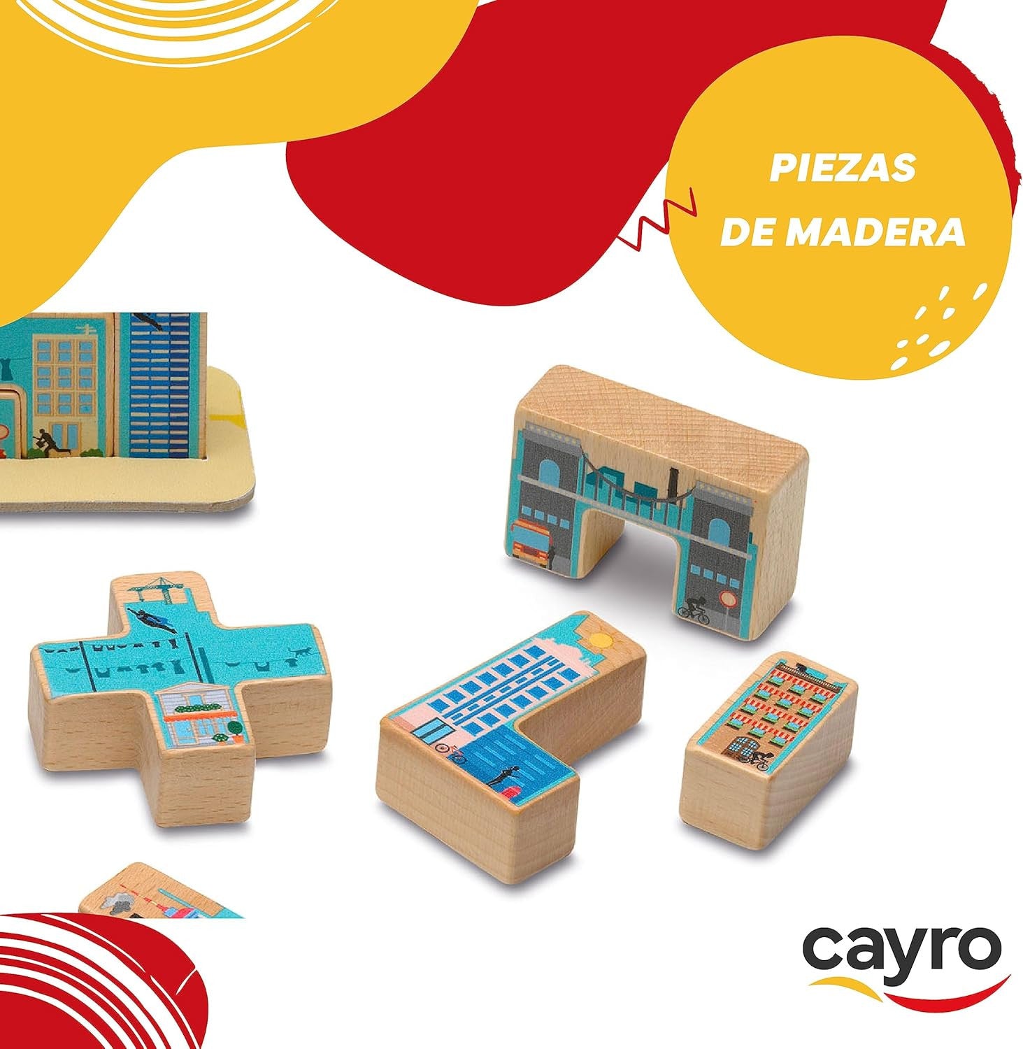 Juego para Apilar y Encajar - Estimula la creatividad - Cayro 7071