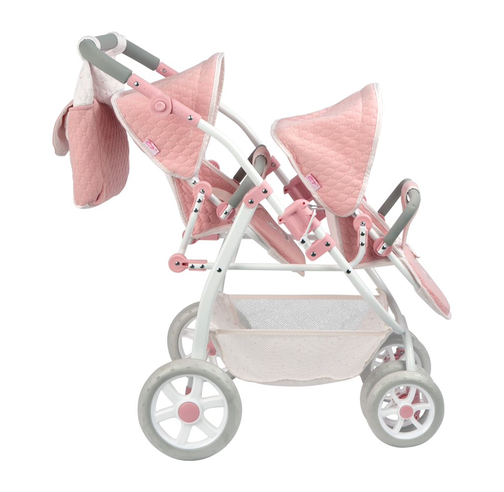 Coche gemelar Universe con bolso 45x70x73 cm (Altura manillar: 47-77 cm)-Arias 40854