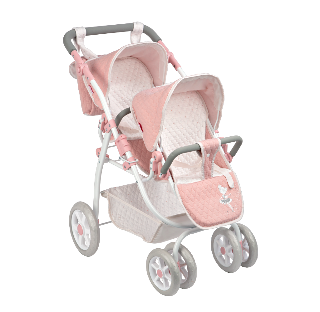Coche gemelar Universe con bolso 45x70x73 cm (Altura manillar: 47-77 cm)-Arias 40854