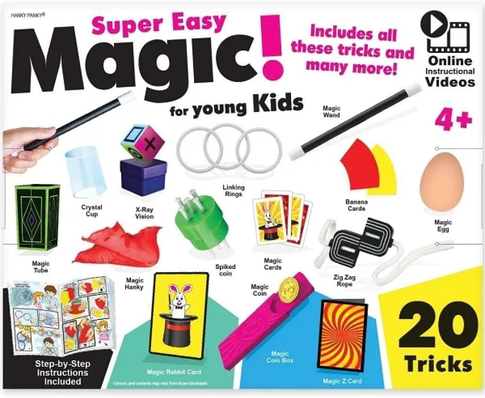 Juego de Magia Super Easy Magic 20 Trucos - Hanky Panky