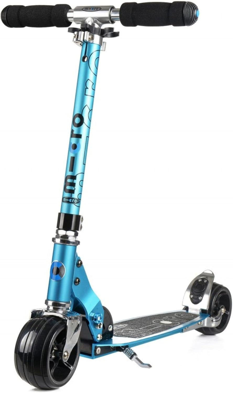 Patinete adulto rocket azul, aluminio 2 ruedas anchas, plegable, peso 3,85kg, carga máx 100kg, altura 66-96cm- micro sa143