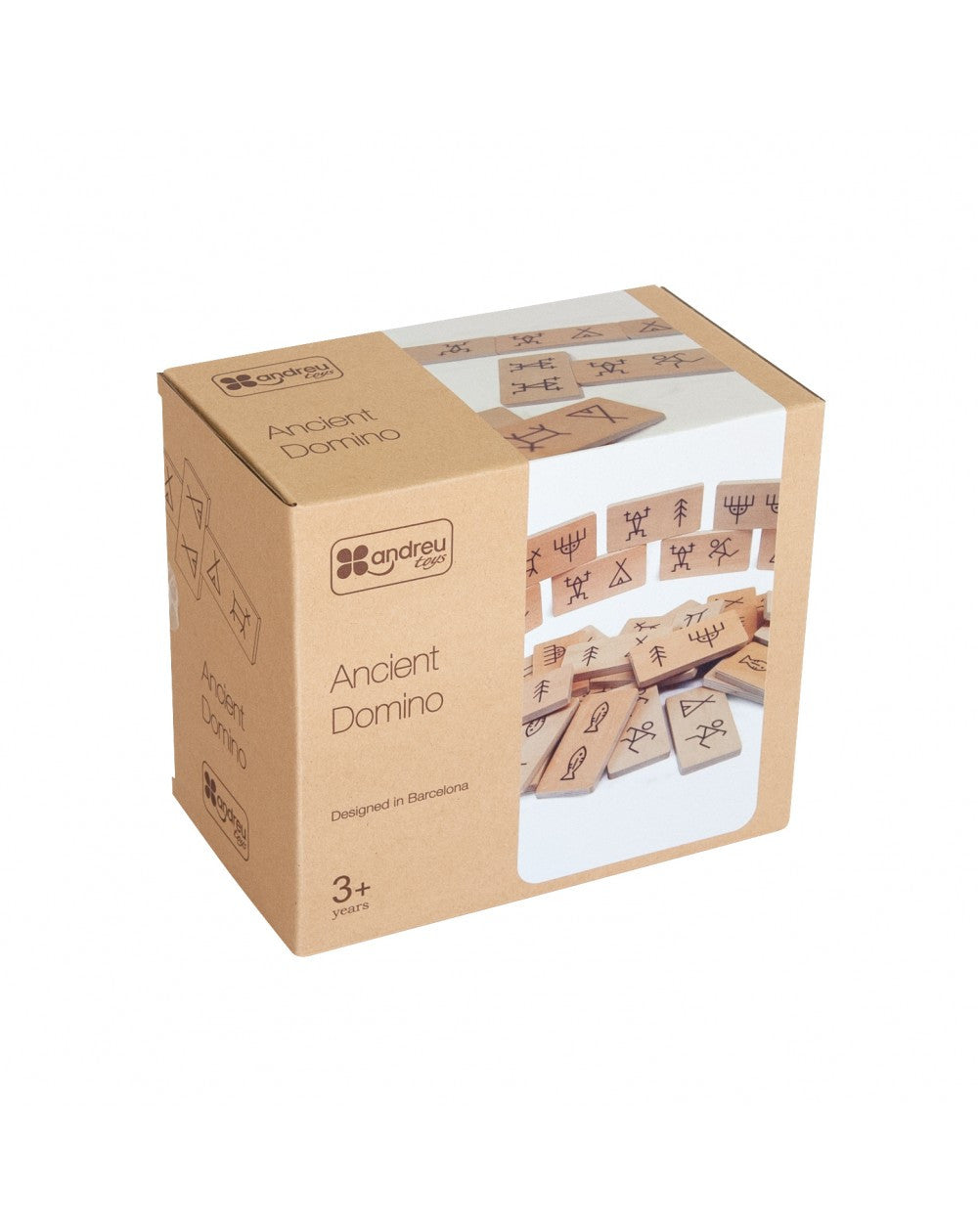 "Ancient Domino de madera clásico: diversión sin límites con Andreu Toys 16496"