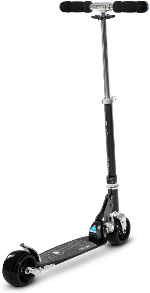 Patinete Micro Rocket Negro - 2 ruedas extra anchas - Plegable - Micro