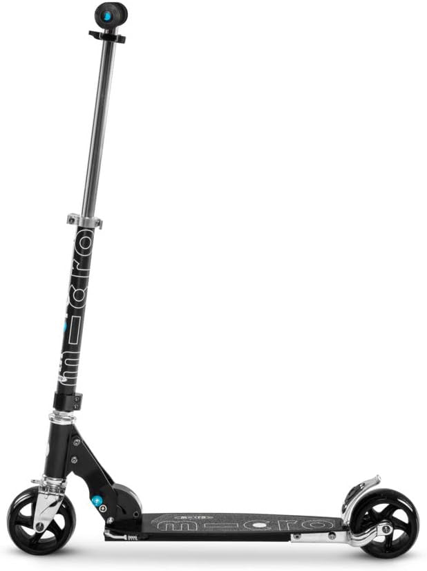 Patinete Micro Rocket Negro - 2 ruedas extra anchas - Plegable - Micro