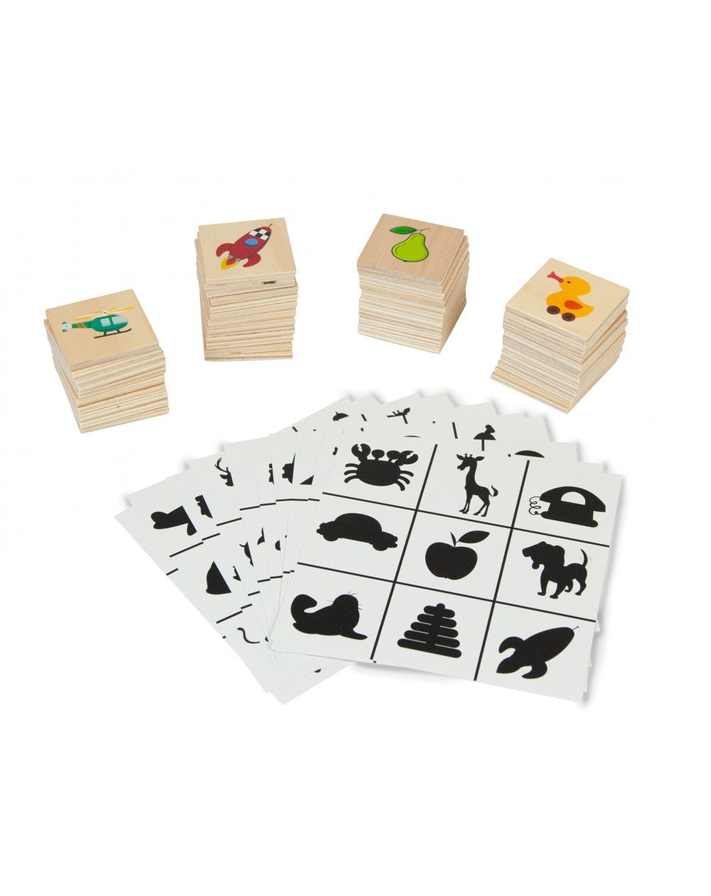 Picture matching / haz coincidir las imagenes / juego de asociación madera / sombras- edukalu jpc0718