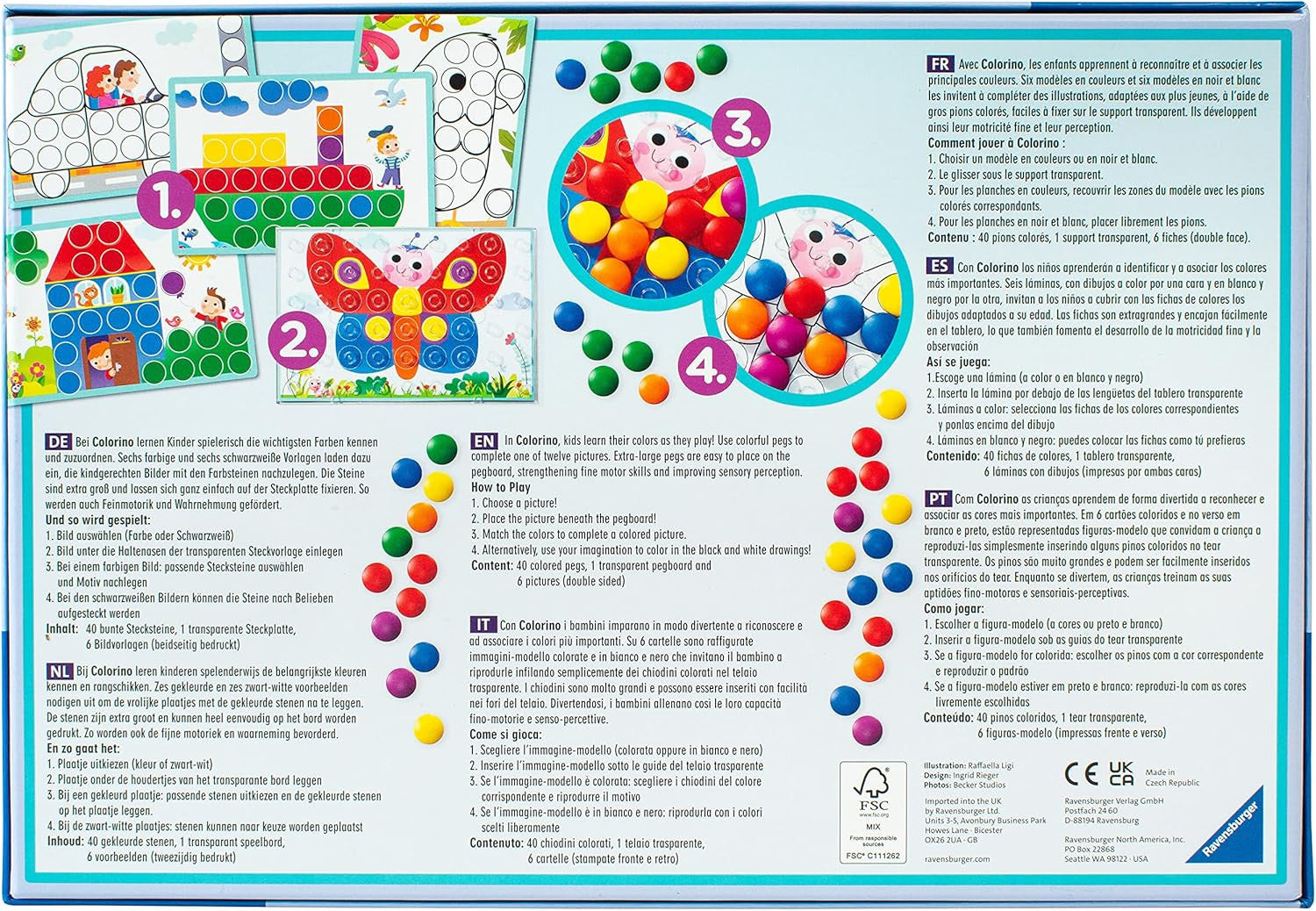 Juego Educativo para aprender los colores - Colorino - Ravensburger