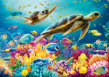 Puzzle Mundo submarino Tortugas - 1000 Piezas - Ravensburger