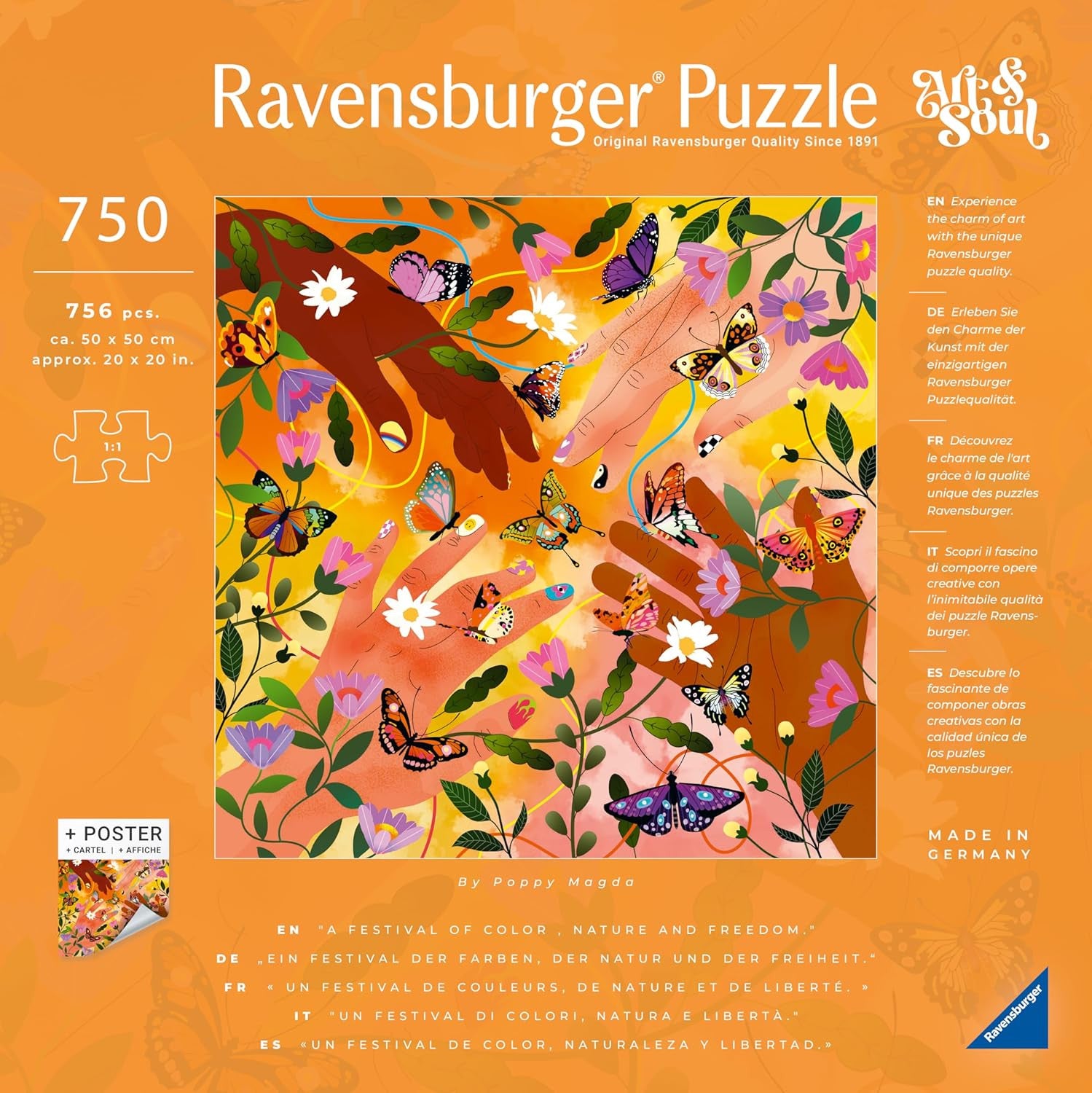 Puzzle Festival de Flores - Art&Soul - 750 Piezas - Ravensburger