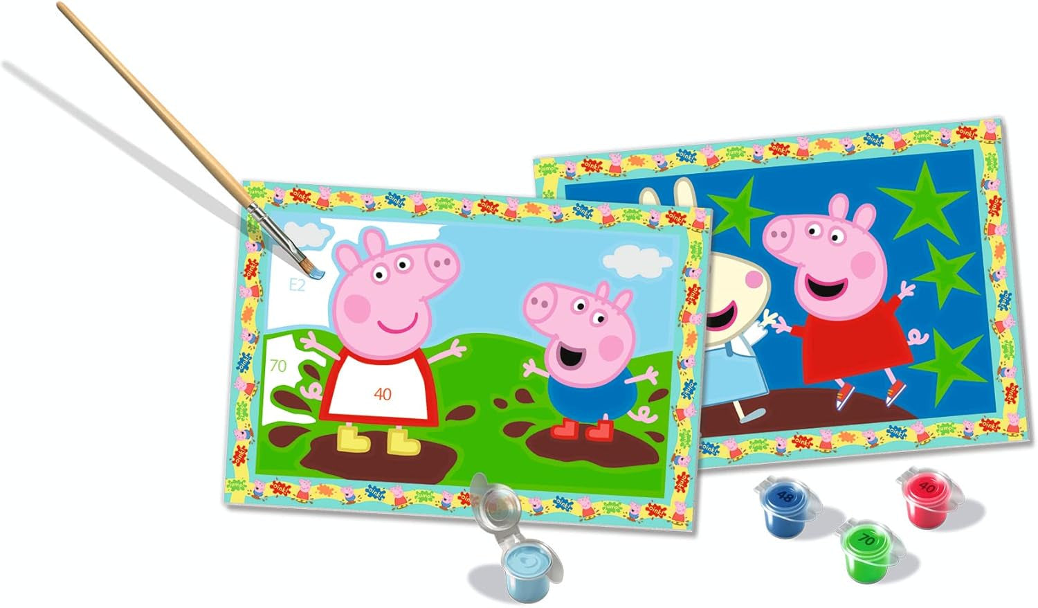 Juego para Pintar por números - Creart Peppa Pig - Ravensburger