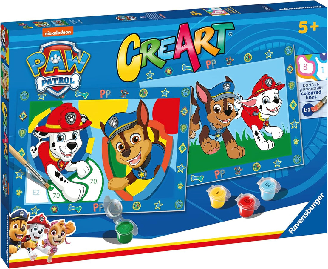 Juego para Pintar por números - Creart Patrulla Canina - Ravensburger