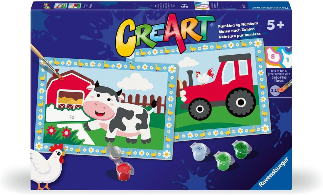 Juego para pintar por números - Creart La Granja - Ravensburger