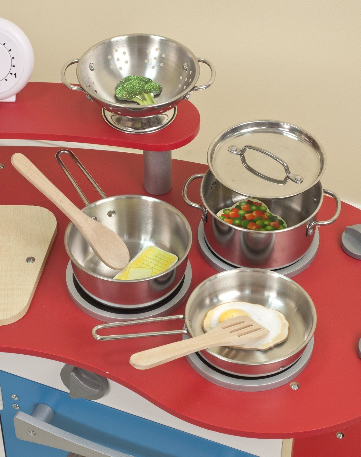 JUEGO SET DE BATERIA DE COCINA ACERO INOX - Melissa & Doug