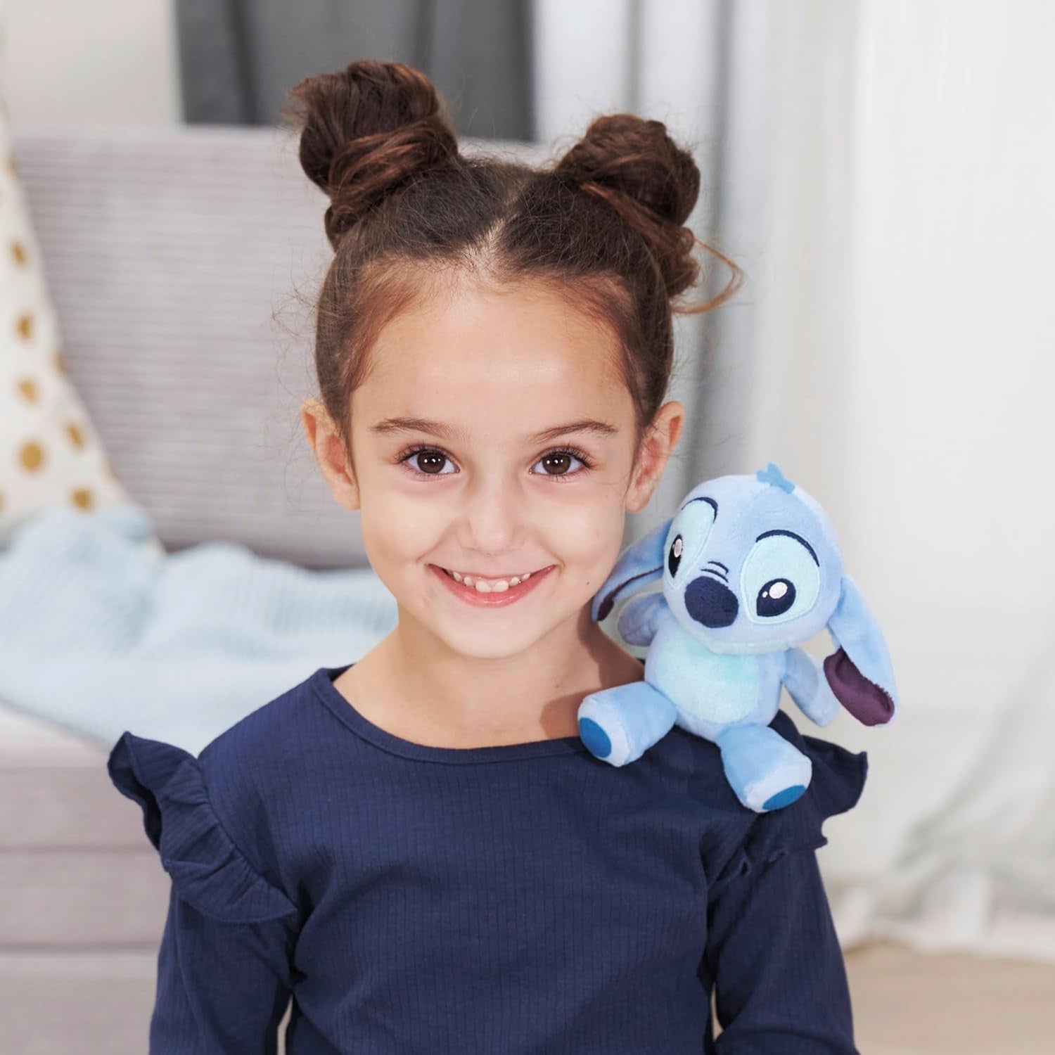 Stich -Peluche Disney para el hombro 12 cm - Simba