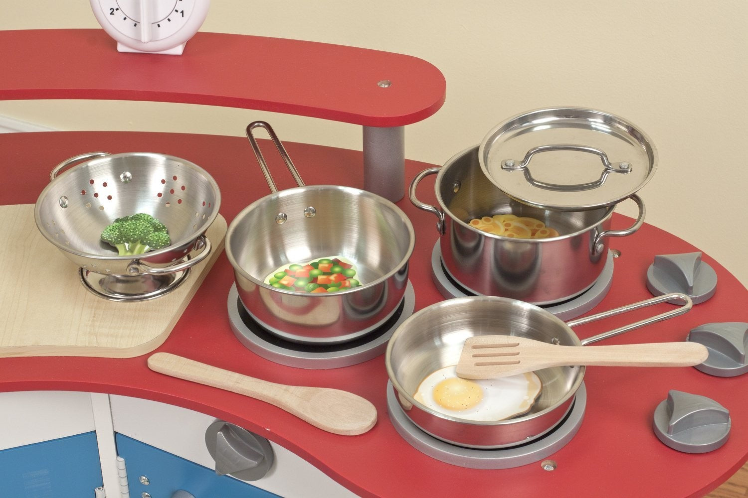 JUEGO SET DE BATERIA DE COCINA ACERO INOX - Melissa & Doug