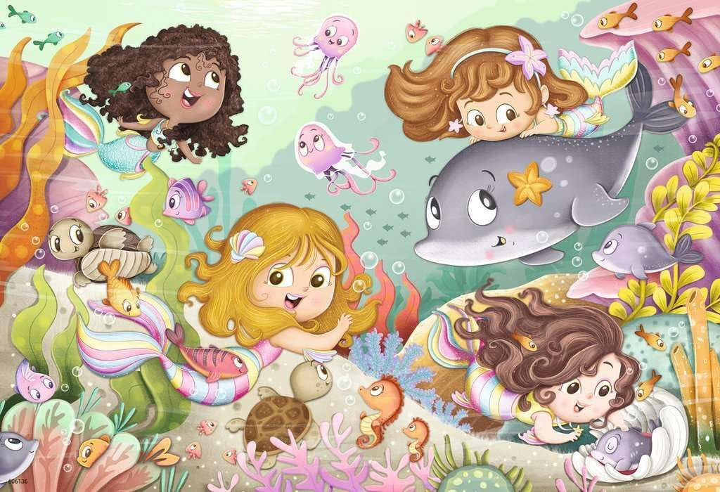 Puzzle Hadas y Sirenas 2 x 12 - Ravensburger