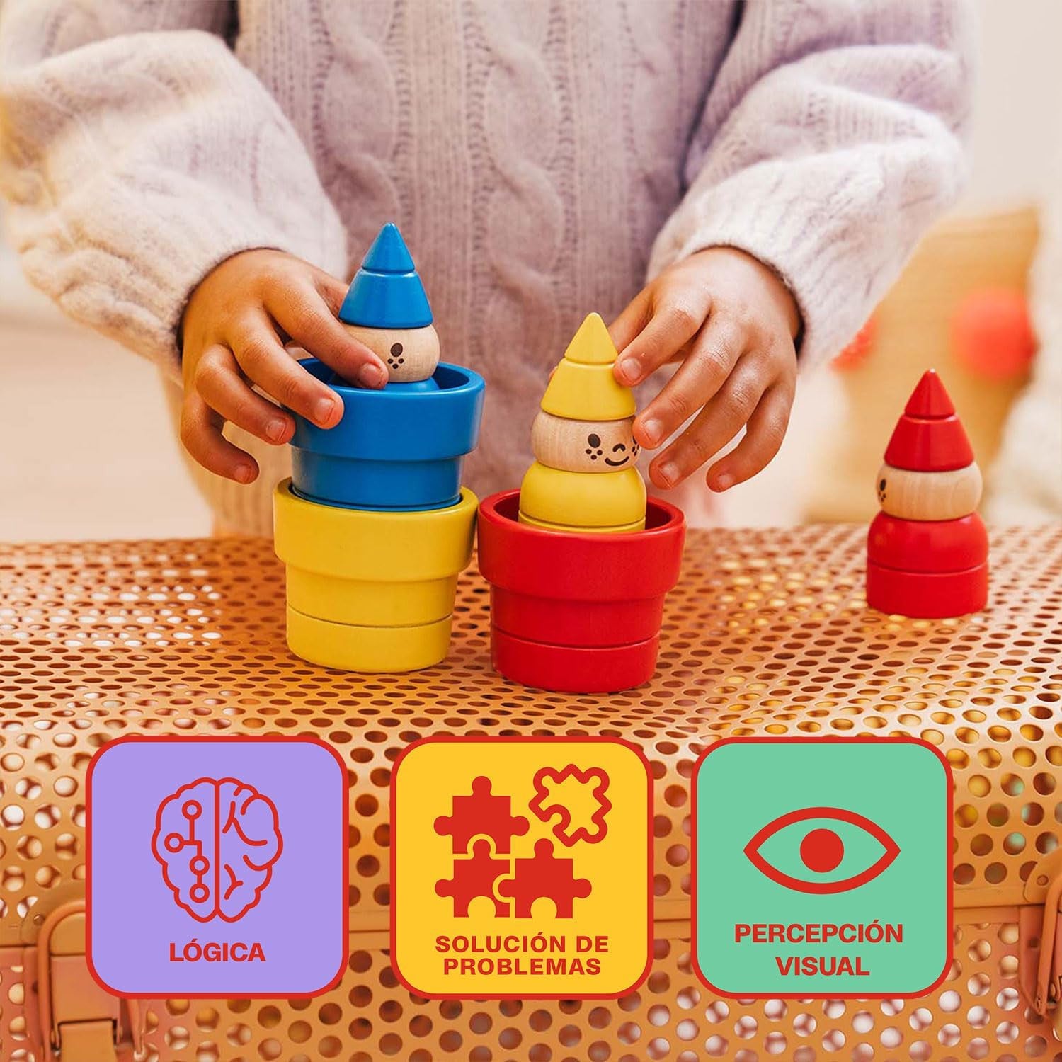 Juego educativo de lógica y deducción El Jardín de los Gnomos - Ludilo