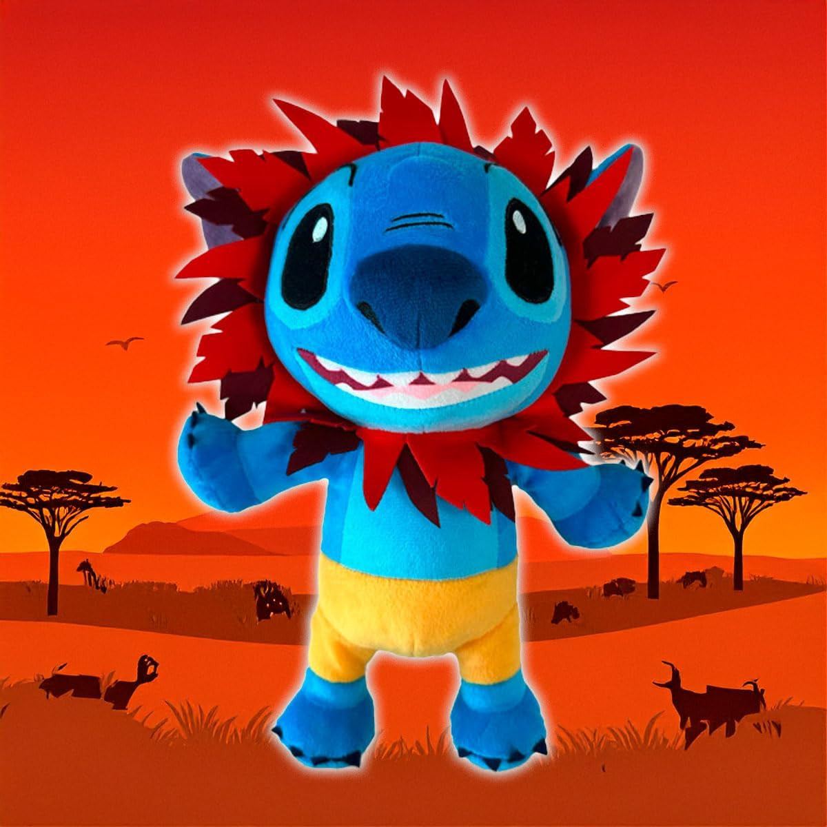 Peluche Stich disfraz Rey León - Simba
