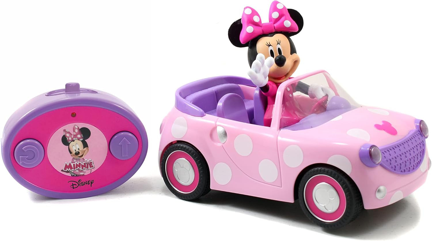 Vehículo Radiocontrol Minnie Roadster color rosa 19 cm - Jada