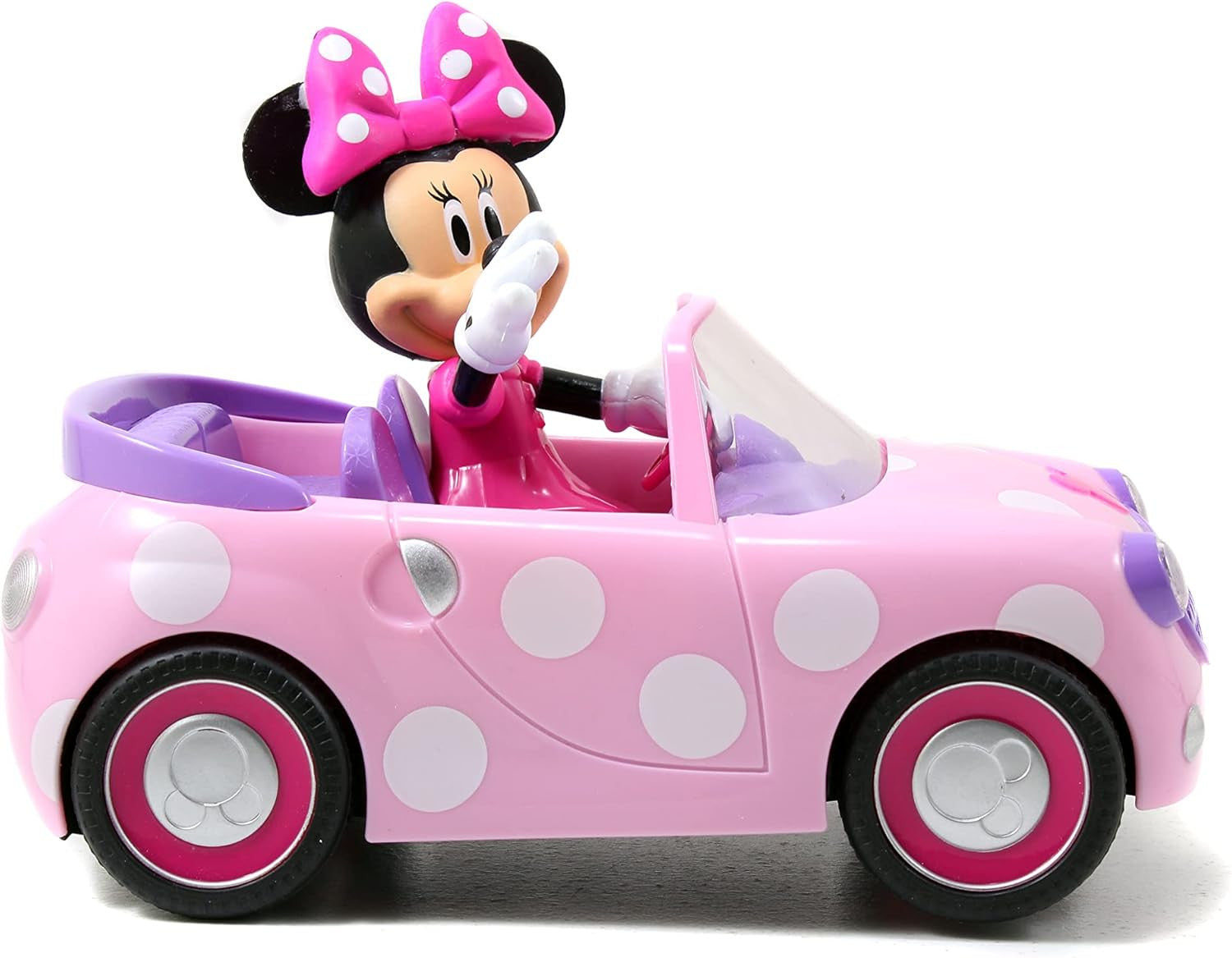 Vehículo Radiocontrol Minnie Roadster color rosa 19 cm - Jada