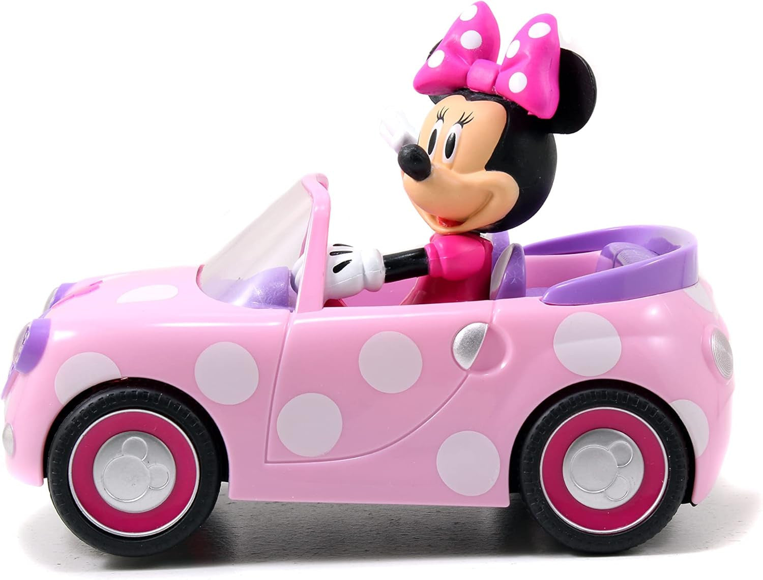 Vehículo Radiocontrol Minnie Roadster color rosa 19 cm - Jada