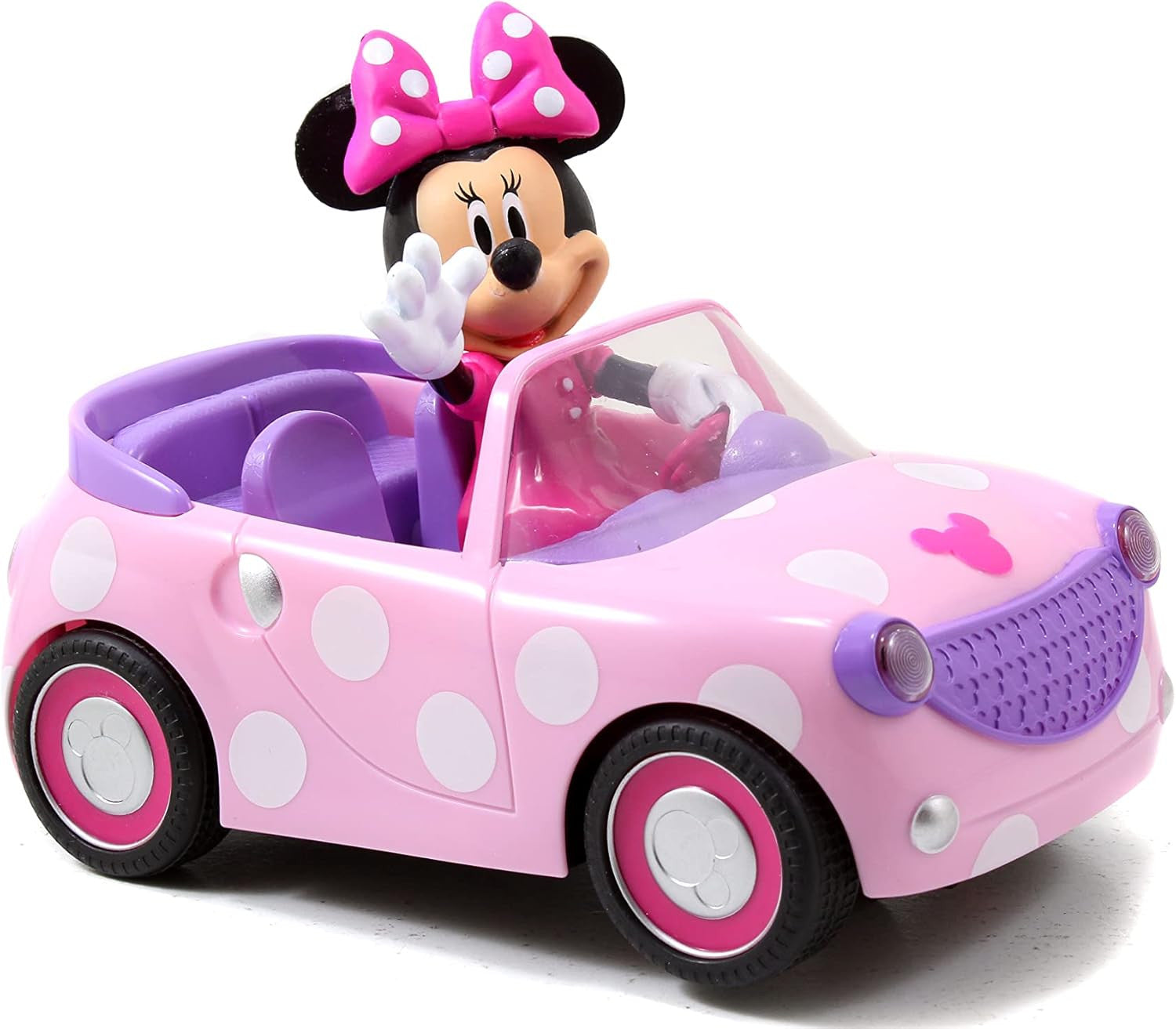 Vehículo Radiocontrol Minnie Roadster color rosa 19 cm - Jada