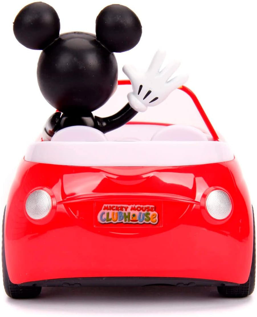 Vehículo radiocontrol mickey roadster color rojo - jada