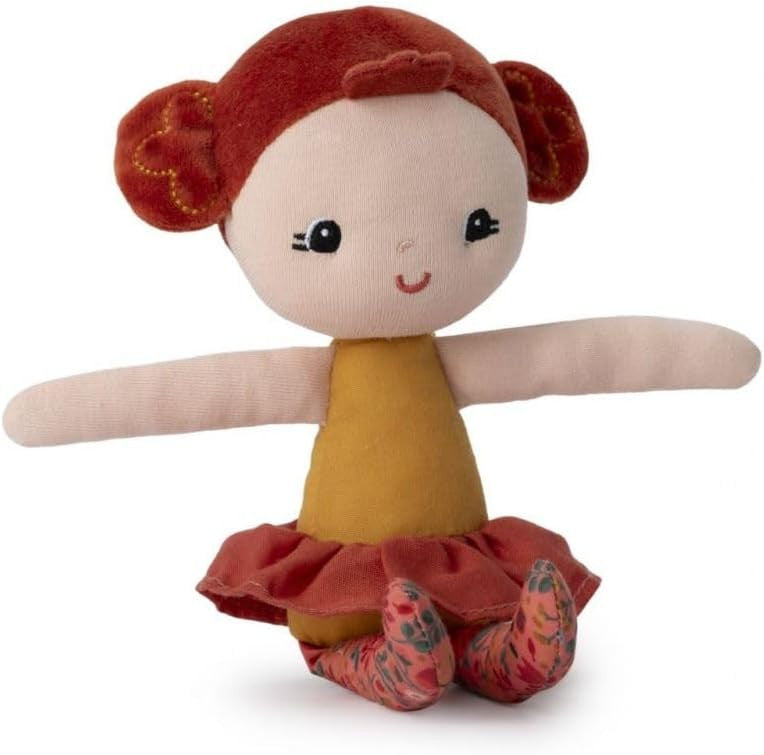 Muñeca de trapo Adele con bolso en forma de Flor - Lilliputiens