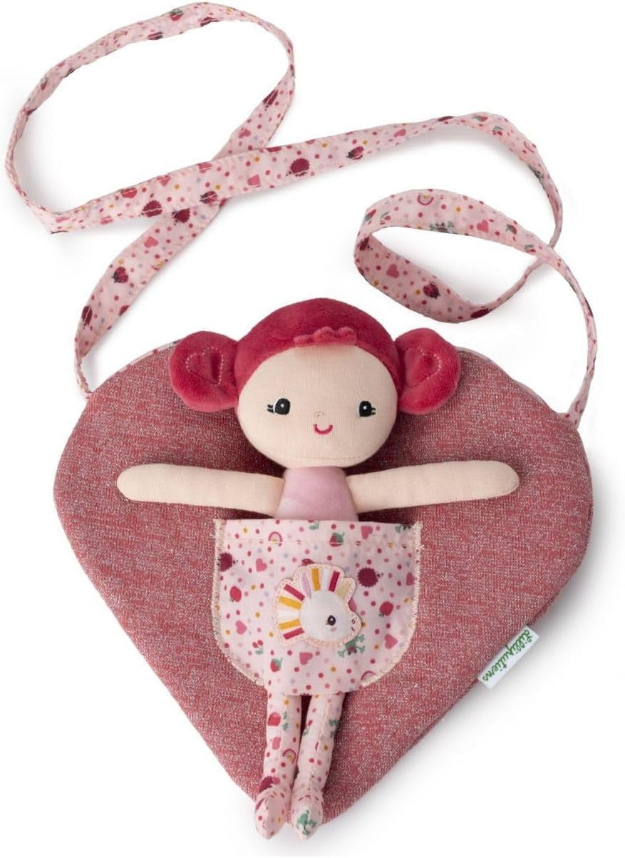 Muñeca de trapo Aline con bolso de corazón - Lilliputiens